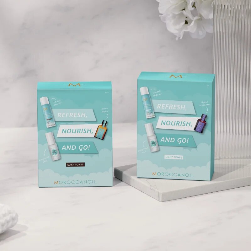 Moroccanoil Refresh Nourish and Go! (Light Tones) set pentru par blond pentru femei