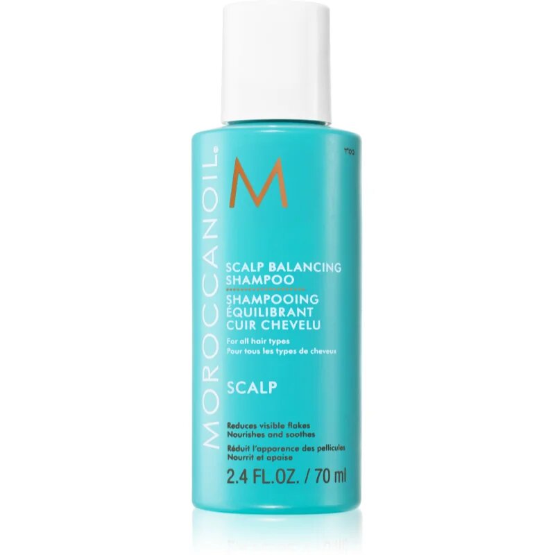 Moroccanoil Scalp Balancing Shampoo sampon cu efect calmant pentru par gras antimătreață 70 ml