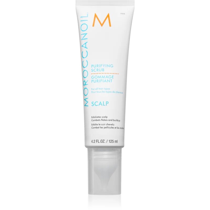 Moroccanoil Scalp Purifying Scrub curatare usoara dupa exfoliere cu efect calmant pielea capului 125 ml