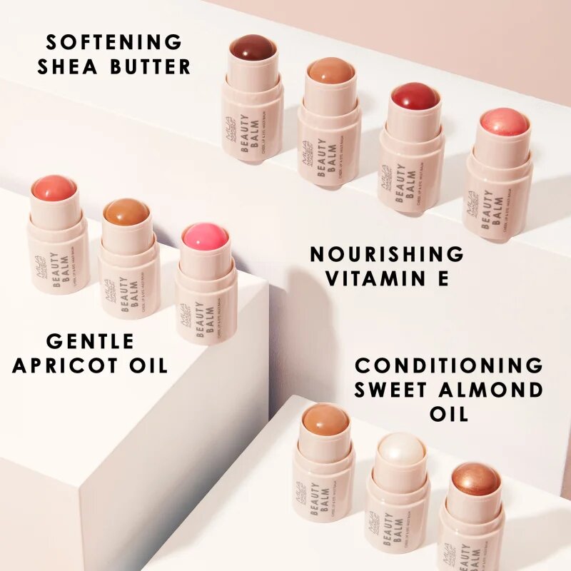 MUA Makeup Academy Beauty Balm blush cremos stick culoare Blush Baby 4 g