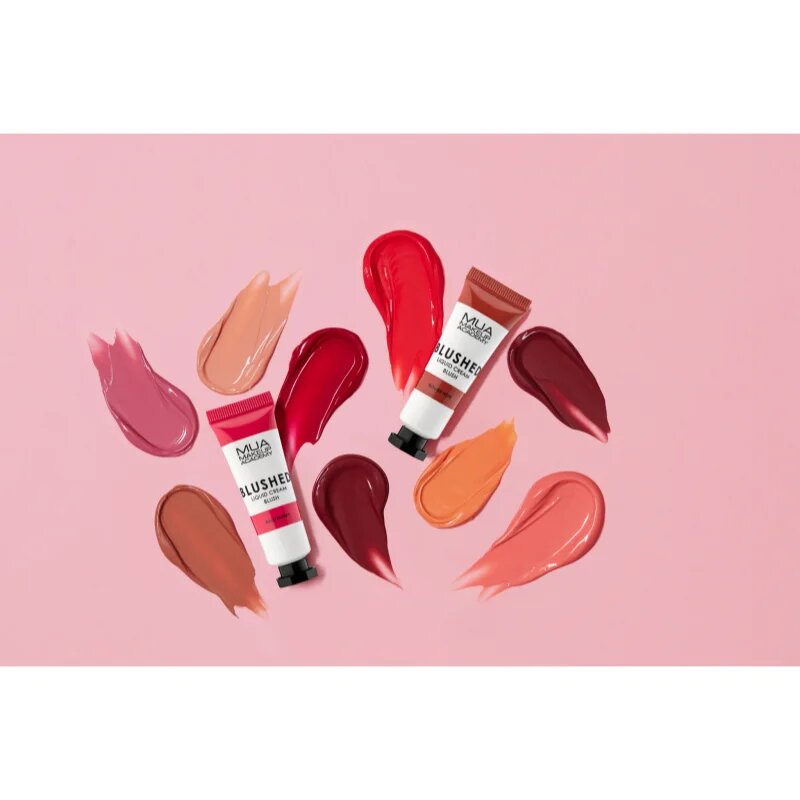 MUA Makeup Academy Blushed Liquid Blusher fard de obraz lichid culoare Razzleberry 10 ml