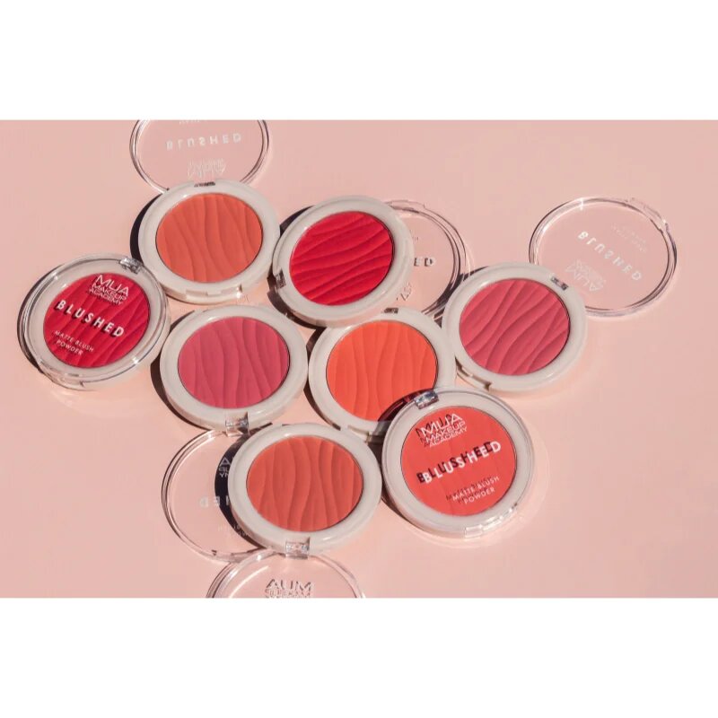 MUA Makeup Academy Blushed Powder Blusher fard de obraz sub forma de pudra culoare Rose Tea 5 g