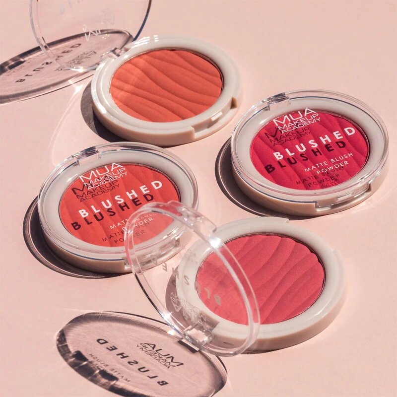 MUA Makeup Academy Blushed Powder Blusher fard de obraz sub forma de pudra culoare Rose Tea 5 g