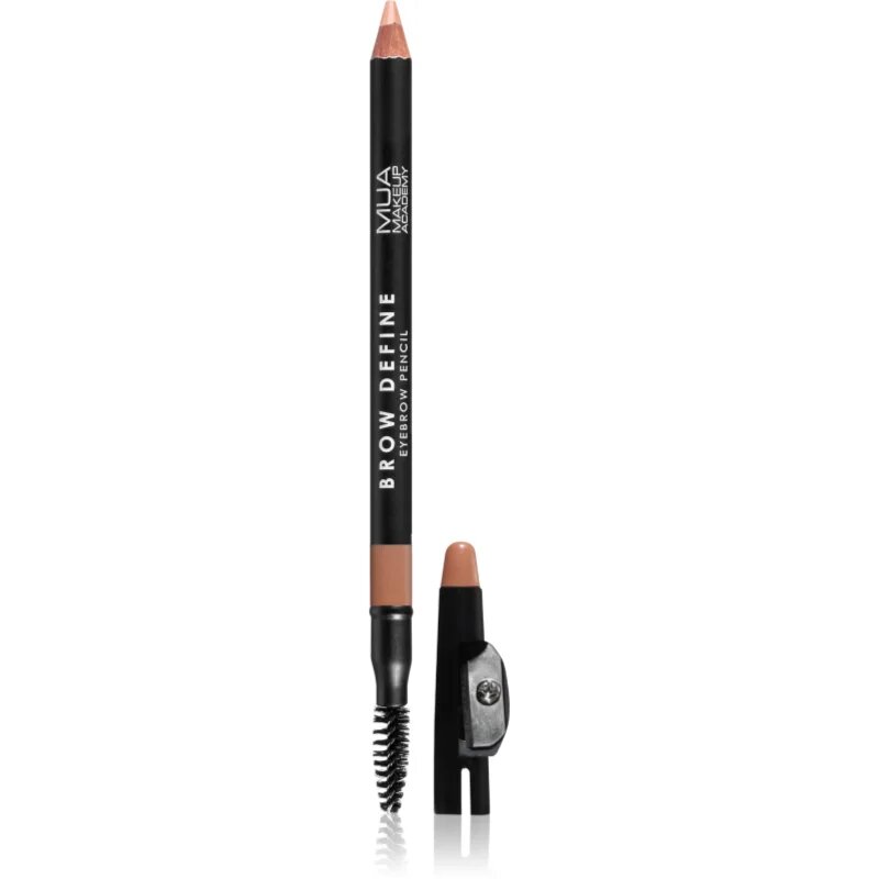 MUA Makeup Academy Brow Define creion de sprancene de lunga durata cu pensula culoare Fair 12 g