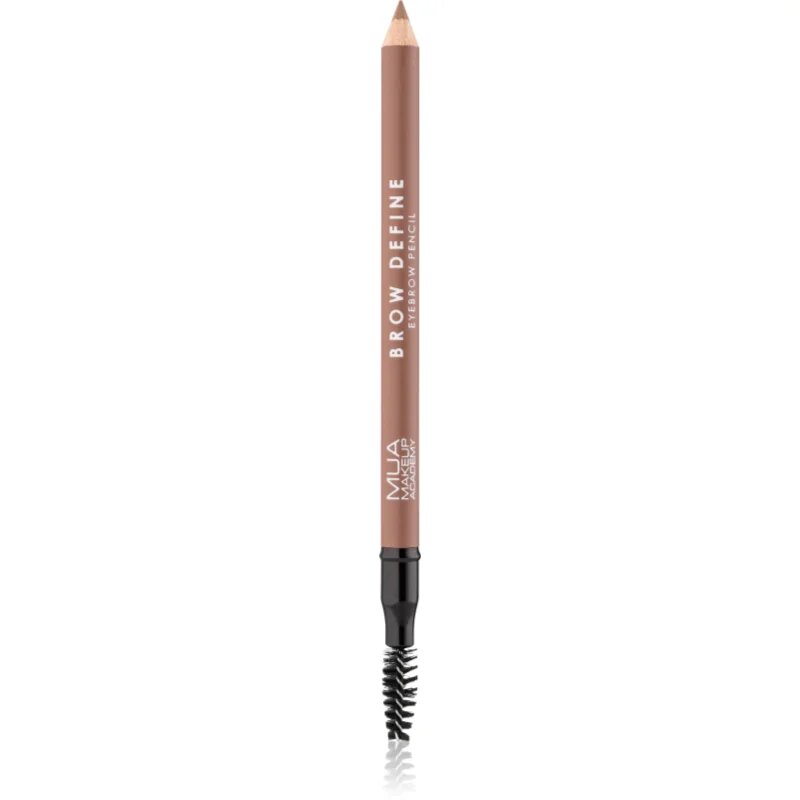 MUA Makeup Academy Brow Define creion de sprancene de lunga durata cu pensula culoare Light Brown 12 g