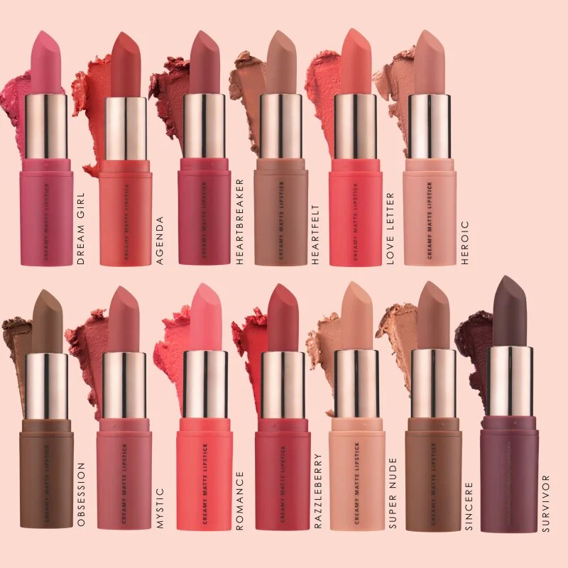 MUA Makeup Academy Creamy Matte ruj crema cu efect matifiant culoare Razzleberry 32 g