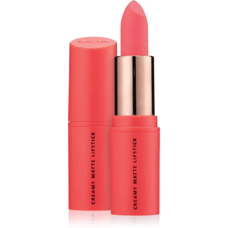 MUA Makeup Academy Creamy Matte ruj crema cu efect matifiant culoare Romance 3.2 g