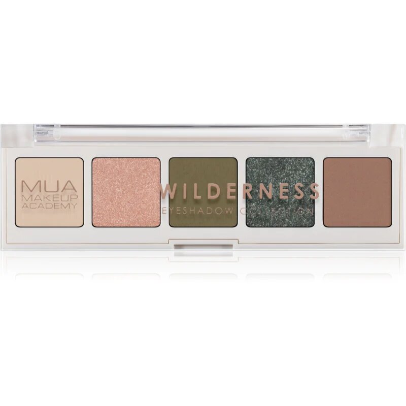 MUA Makeup Academy Eyeshadow Collection 5 Shade Palette paletă cu farduri de ochi culoare Wilderness 3.8 g