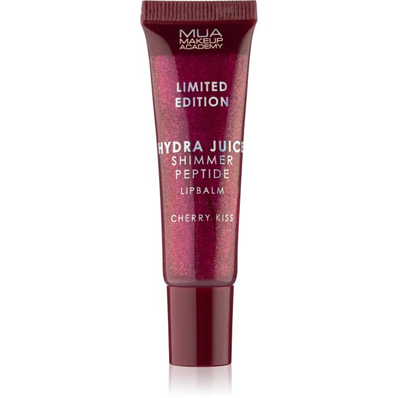 MUA Makeup Academy Hydra Juice Peptide Shimmer Lip Balm balsam de buze pentru stralucire culoare Chery Kiss 10 ml