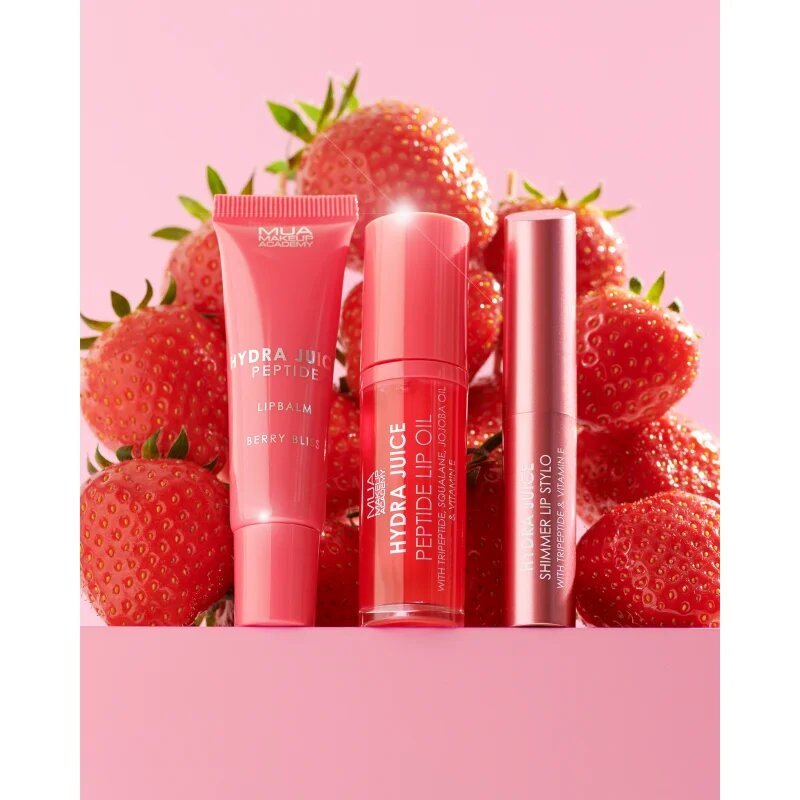 MUA Makeup Academy Hydra Juice Peptide Shimmer Lip Stylo ruj stralucitor cu efect de nutritiv culoare Berry Bliss 1.5 g