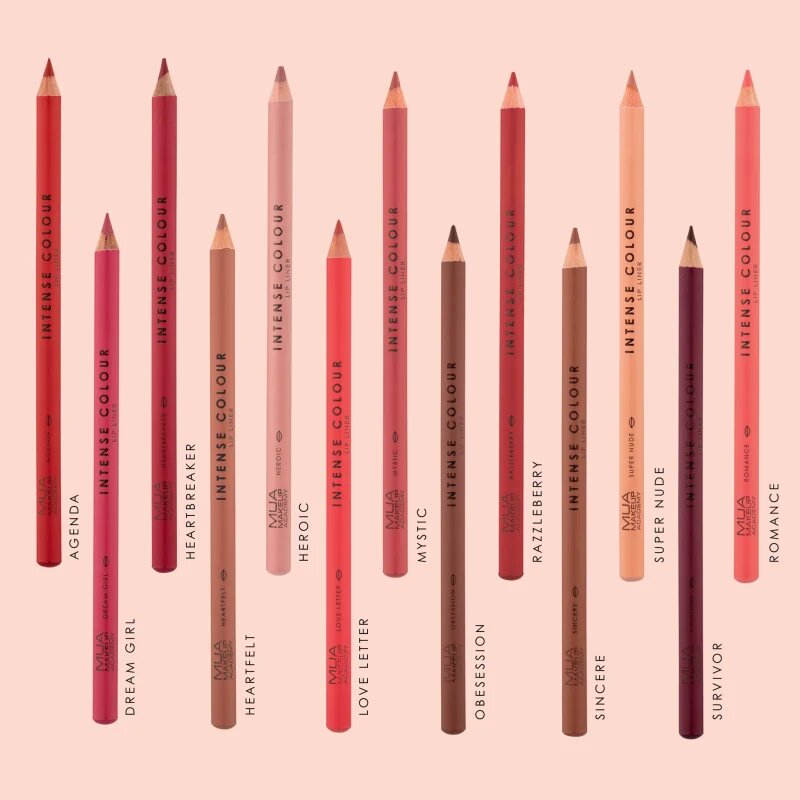 MUA Makeup Academy Intense Colour creion de buze cu trasare precisă culoare Heartbreaker 1.5 g