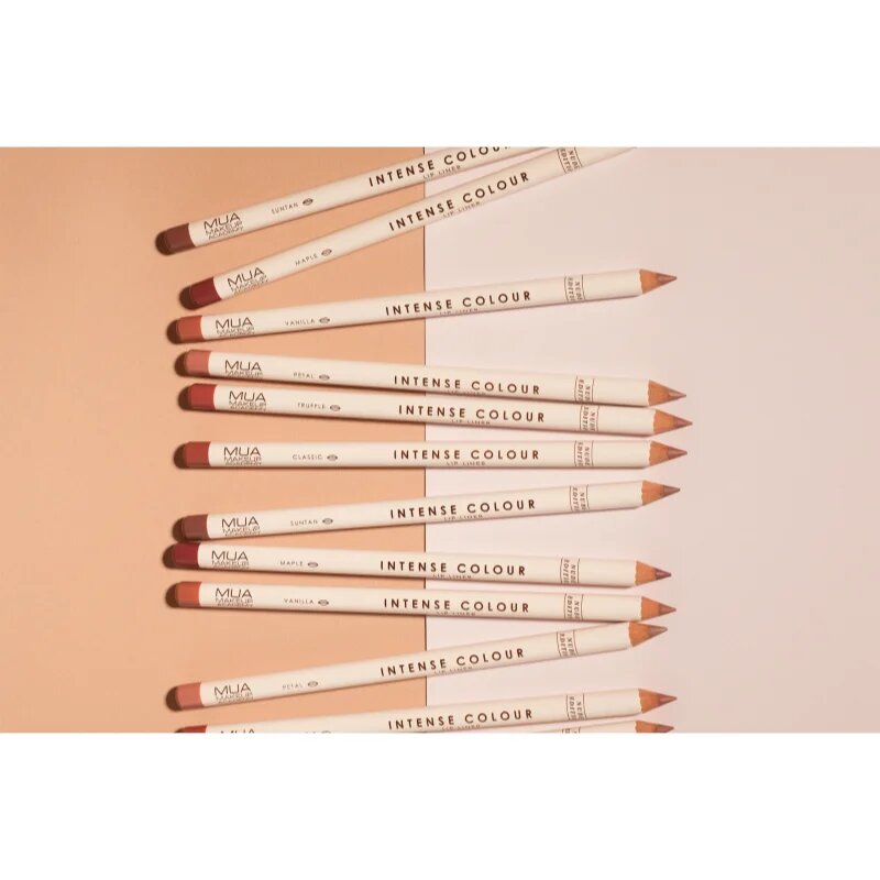 MUA Makeup Academy Intense Colour Nude Edition creion de buze cu trasare precisă culoare Vanilla 1.5 g