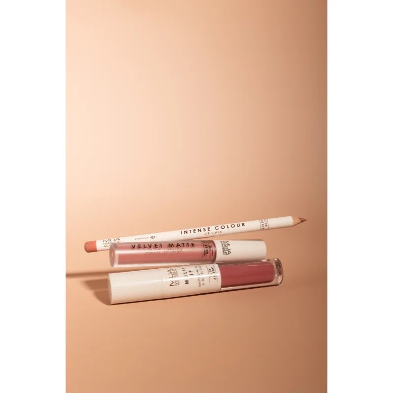 MUA Makeup Academy Multi Lip Nude Edition ruj rezistent si luciu de buze. duo culoare Bloom 3.2 g