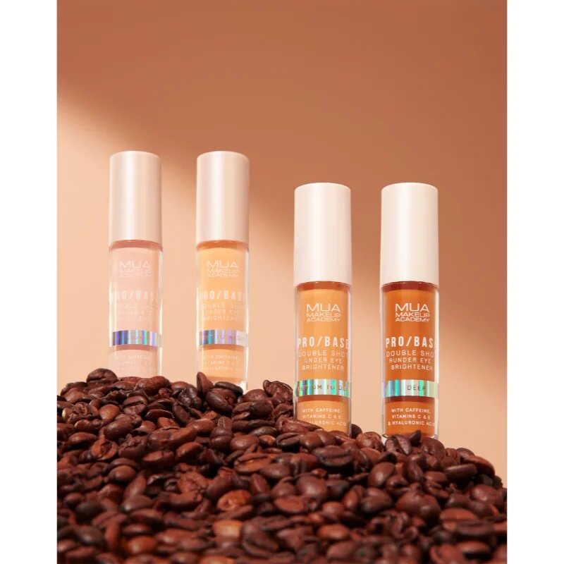 MUA Makeup Academy PRO/BASE Double Shot iluminator pentru ochi cu cafeina culoare Light 5 ml