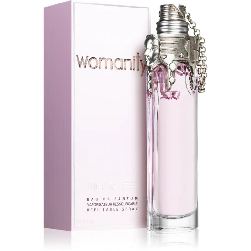Mugler Womanity Eau de Parfum reincarcabil pentru femei 80 ml