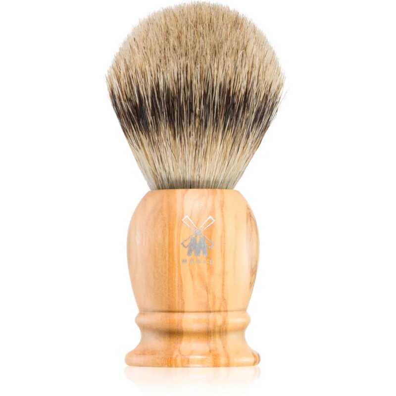 CLASSIC Silvertip Badger Olive Wood pamatuf pentru ras din par de bursuc 1 buc