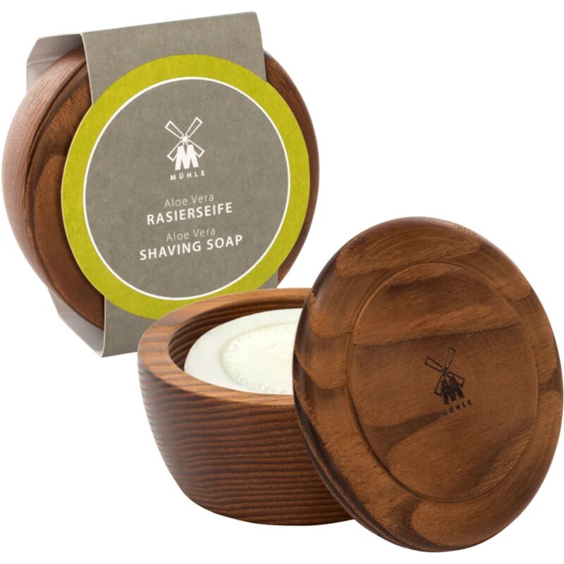 Mühle Shaving Soap Wooden Bowl săpun pentru bărbierit pentru barbati Aloe Vera 65 g