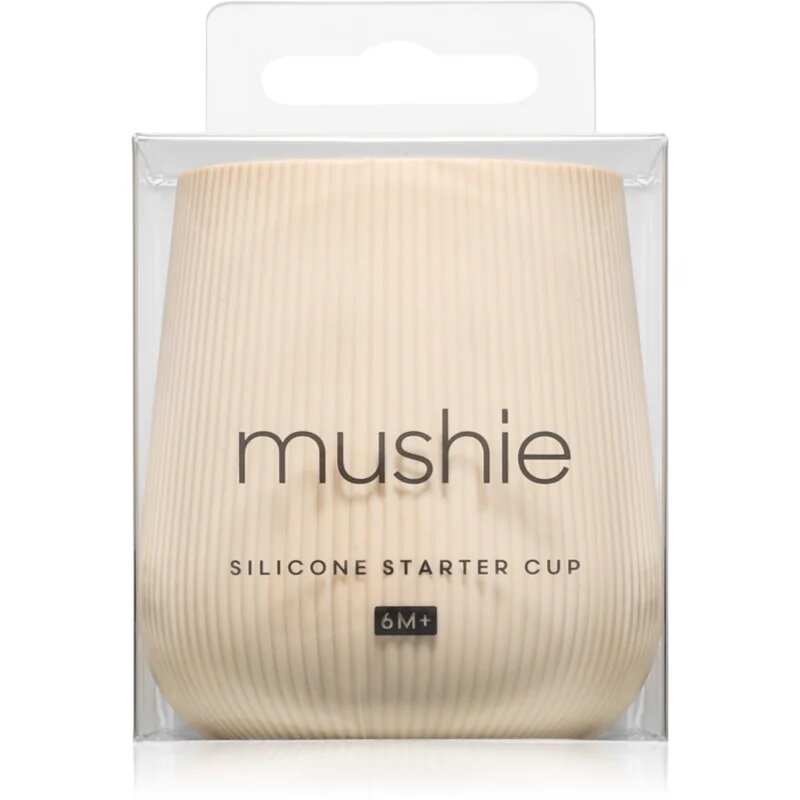 Mushie Starter Training Cup cană pentru antrenament Shifting Sand 6m+ 1 buc
