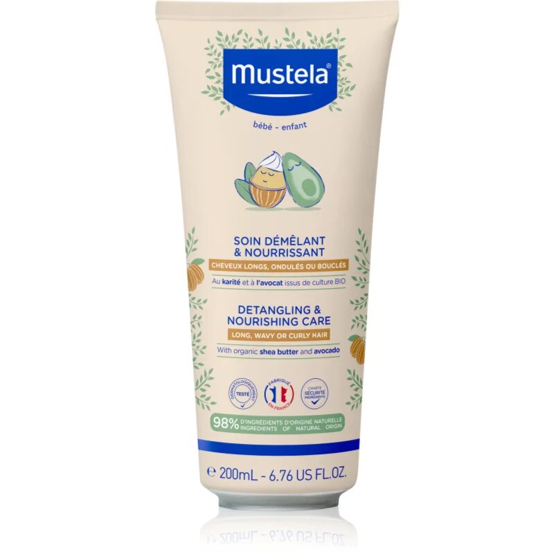 Mustela Detangling & Nourishing sampon pentru copii pentru par usor de pieptanat 200 ml