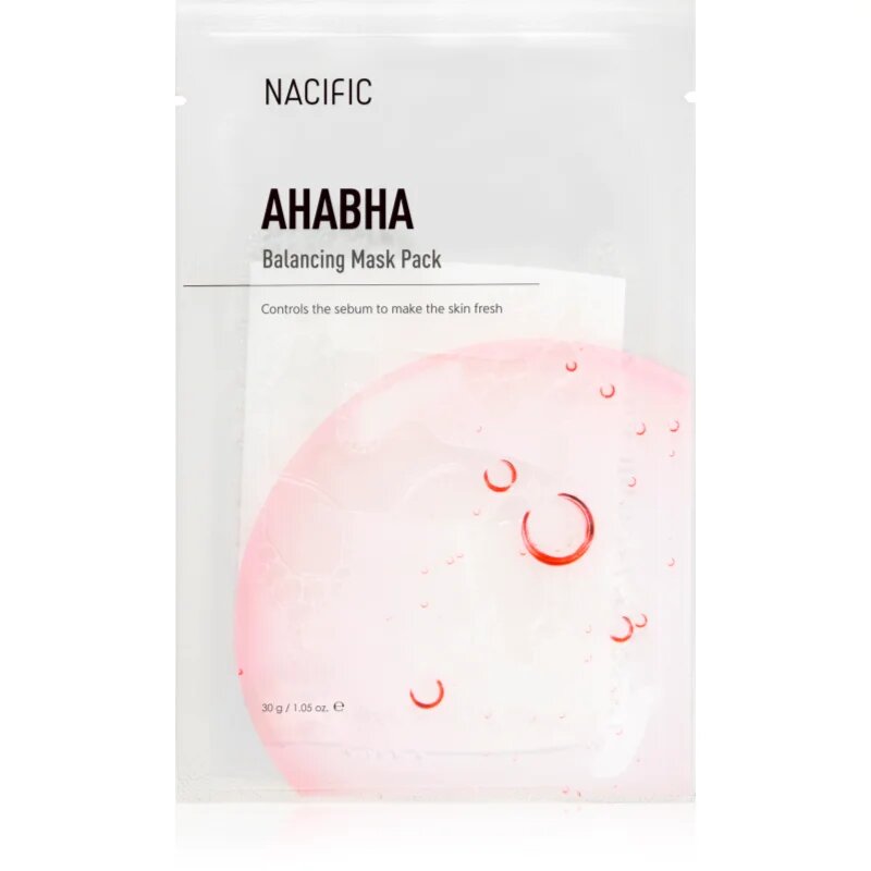 Nacific AHA BHA Balancing Mask Pack masca pentru fata hranitoare si reparatoare cu efect de exfoliere 1 buc
