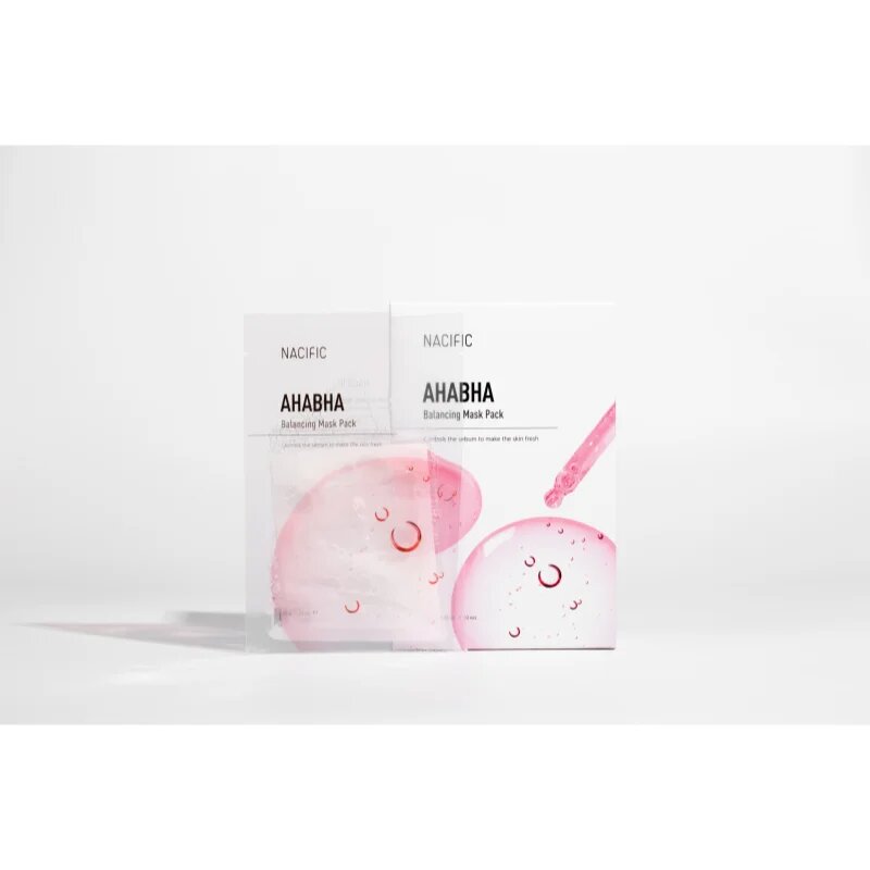 Nacific AHA BHA Balancing Mask Pack masca pentru fata hranitoare si reparatoare cu efect de exfoliere 1 buc