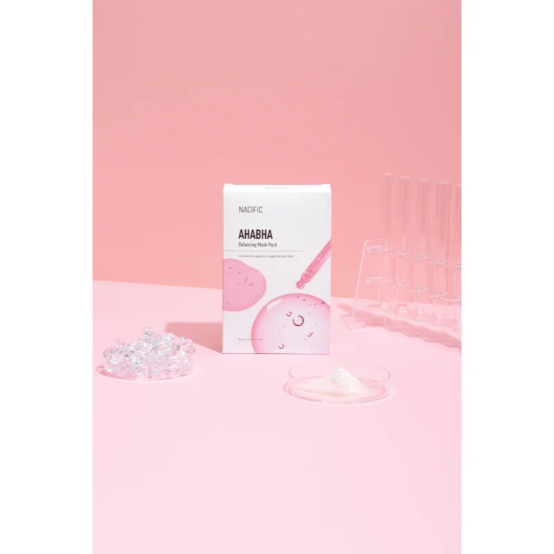 Nacific AHA BHA Balancing Mask Pack masca pentru fata hranitoare si reparatoare cu efect de exfoliere 1 buc