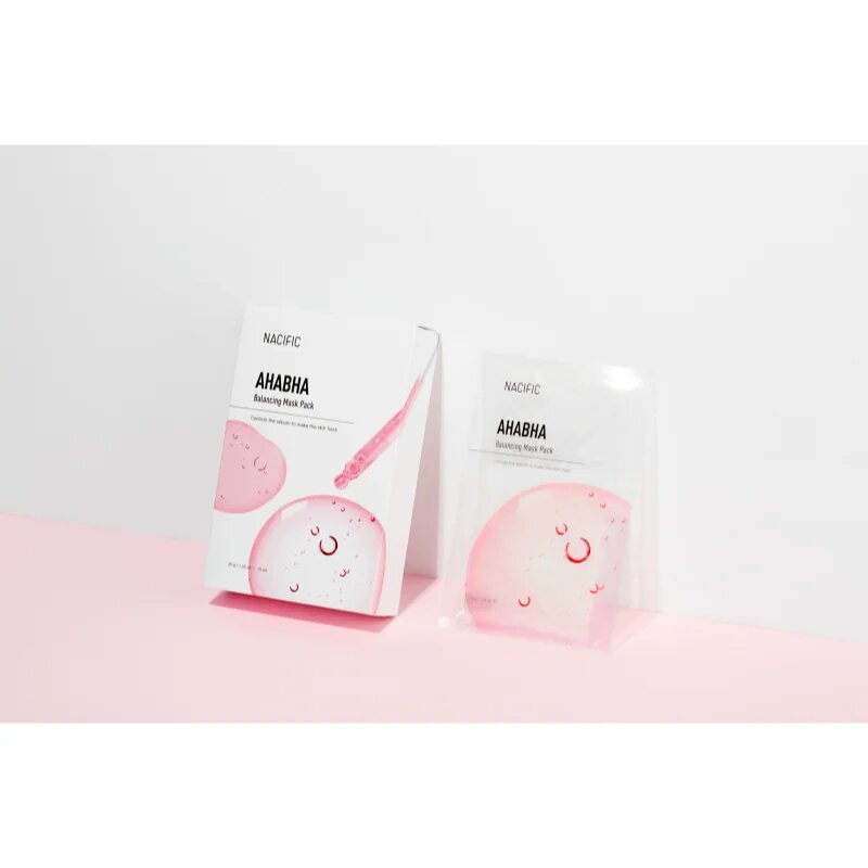 Nacific AHA BHA Balancing Mask Pack masca pentru fata hranitoare si reparatoare cu efect de exfoliere 1 buc