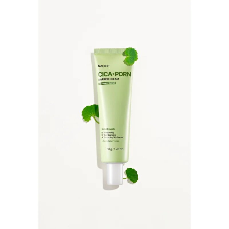 Nacific Cica PDRN Barrier Cream crema calmanta si hidratanta pentru o piele mai luminoasa 50 g