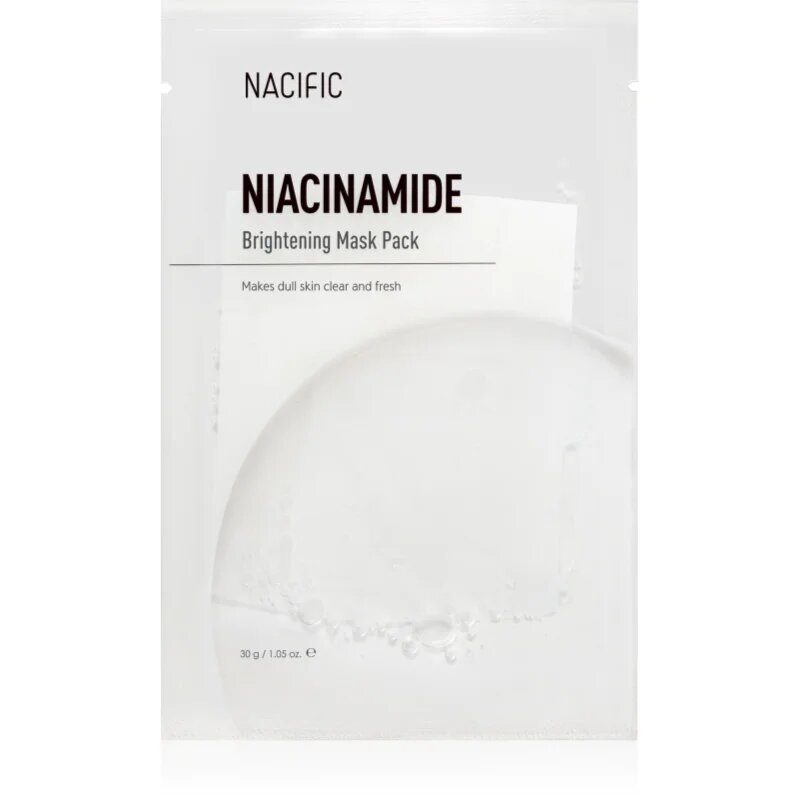 Nacific Niacinamide Brightening Mask Pack mască textilă iluminatoare anti-imbatranire 1 buc