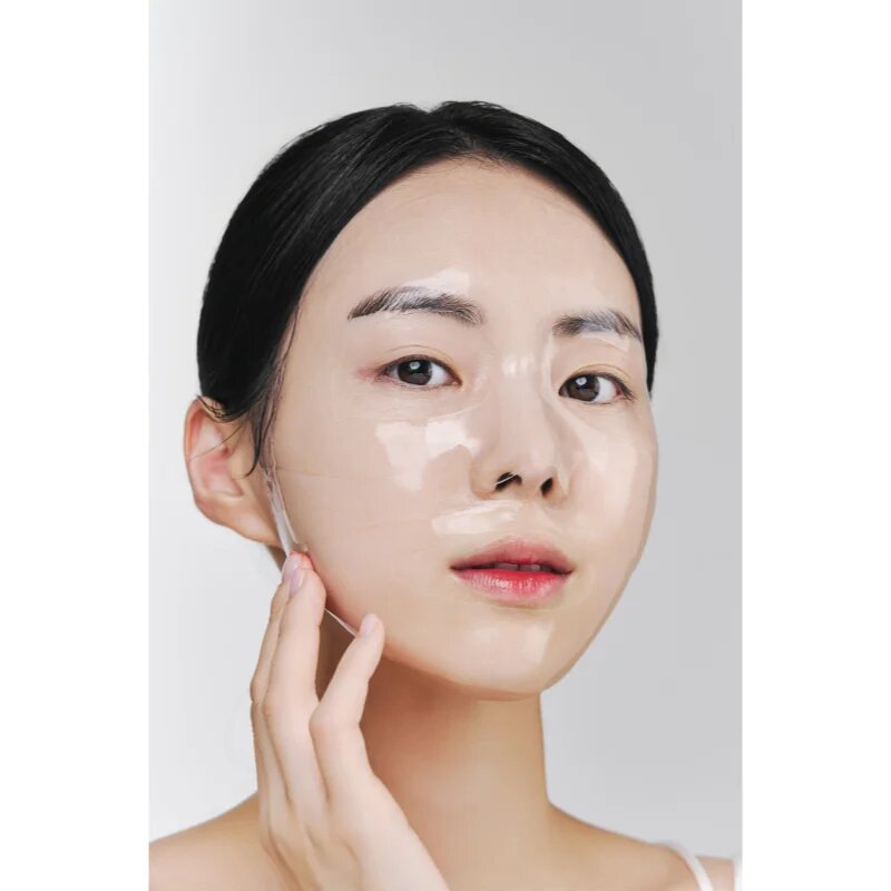 Nacific Rice + Pepta Collagen Gel Mask mască textilă hidratantă pentru strălucirea și netezirea pielii 1 buc