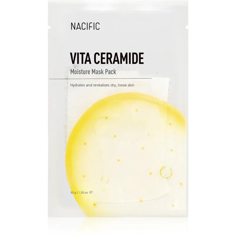 Nacific Vita Ceramide Moisture Mask Pack masca pentru albirea tenului cu efect de hidratare 1 buc