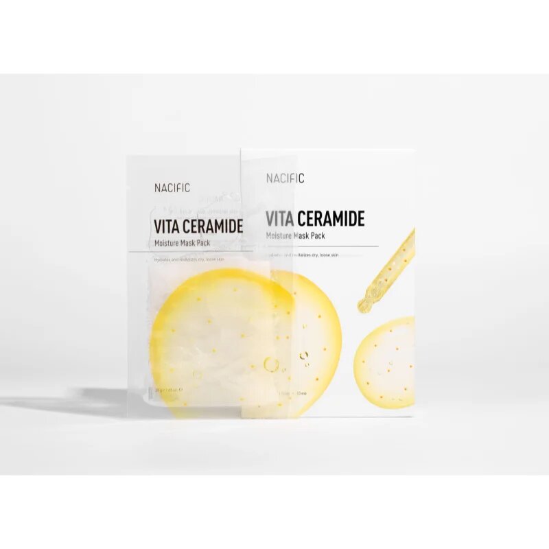 Nacific Vita Ceramide Moisture Mask Pack masca pentru albirea tenului cu efect de hidratare 1 buc