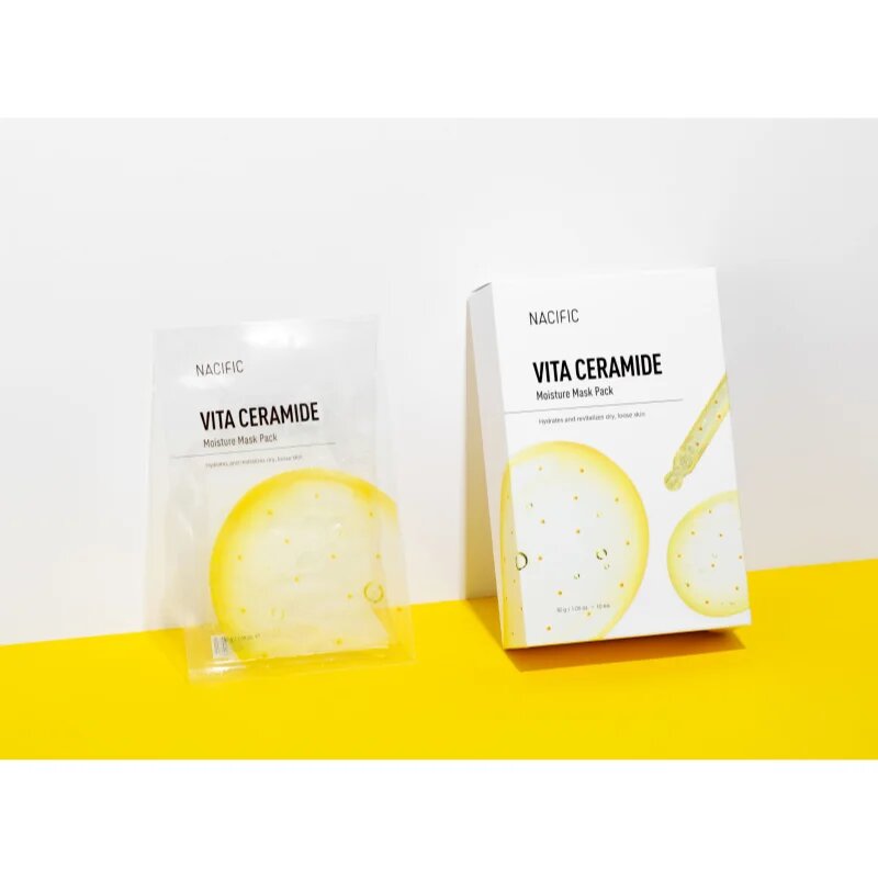 Nacific Vita Ceramide Moisture Mask Pack masca pentru albirea tenului cu efect de hidratare 1 buc