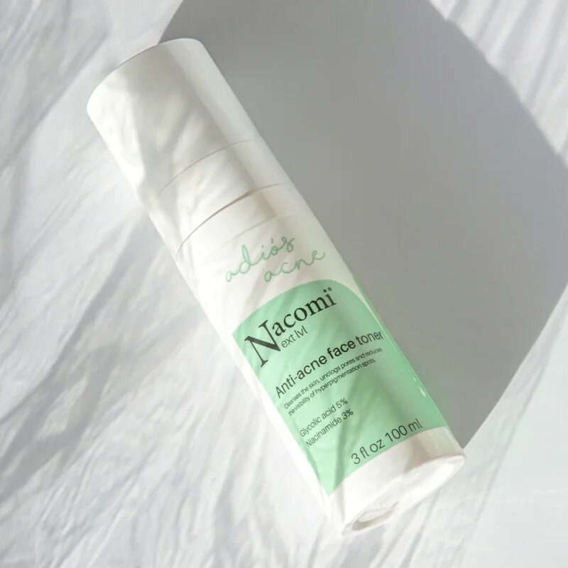 Nacomi Next Level Adiós Acne tonic pentru curatare impotriva acneei 100 ml
