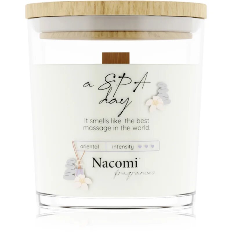 Nacomi Soy Candle Home Fragrances lumânare parfumată cu fitil din lemn 140 g