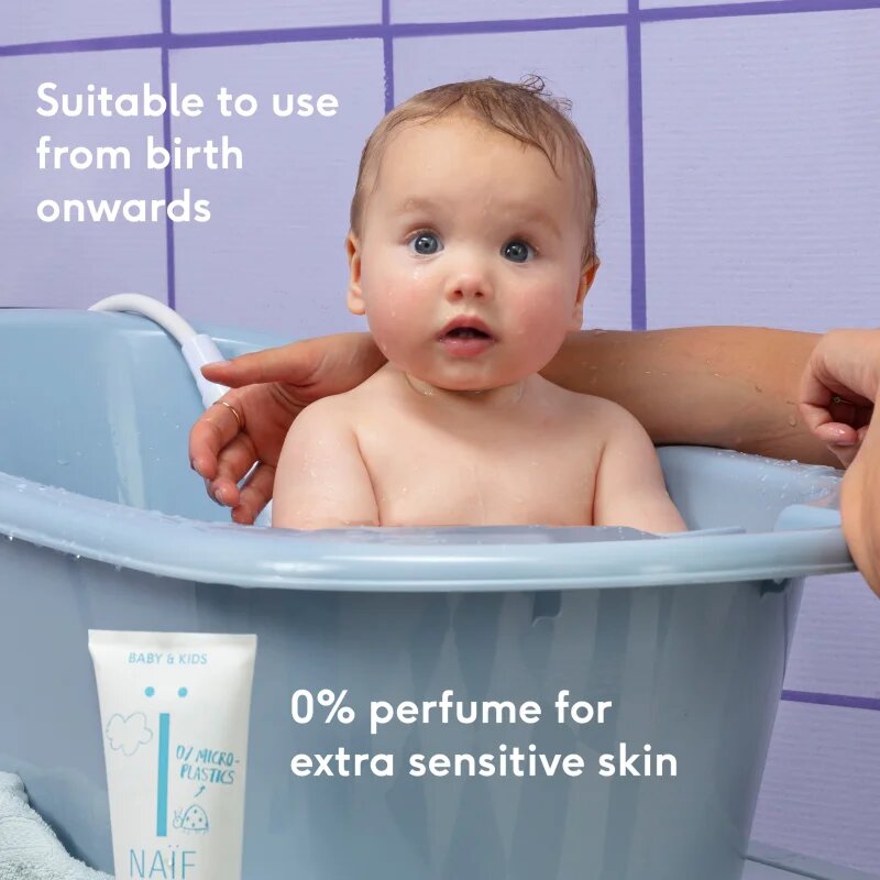 Naif Baby & Kids 2-in-1 gel si sampon pentru bebelusi fara parfum 200 ml
