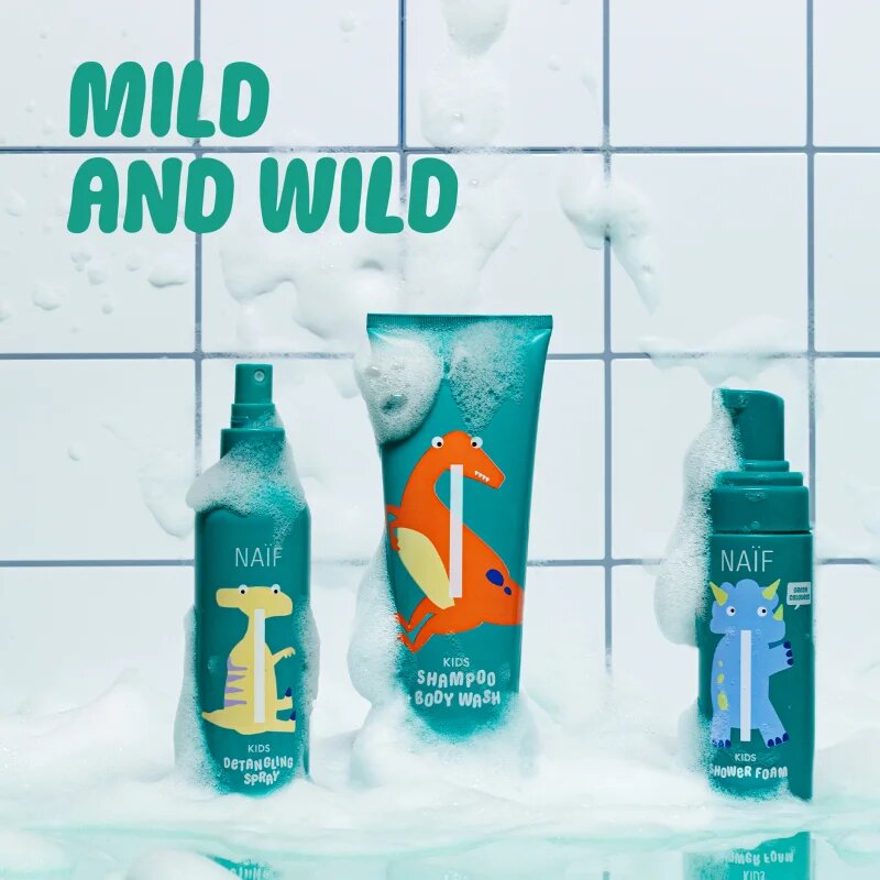 Naif Kids Shower Foam spumă pentru duș pentru copii 150 ml