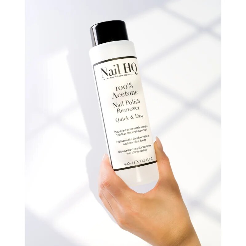Nail HQ 100% Acetone dizolvant pentru oja 400 ml