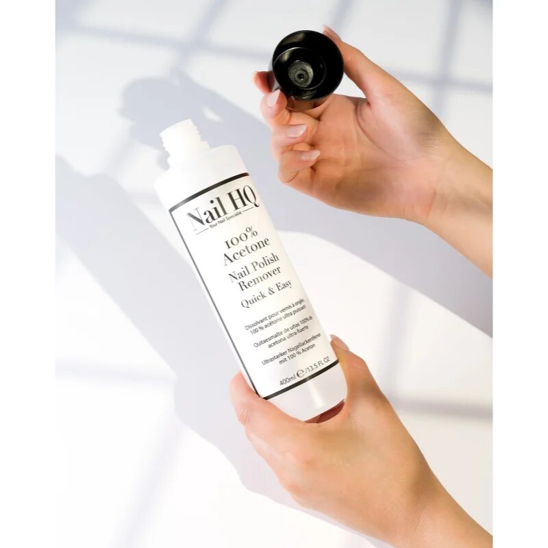 Nail HQ 100% Acetone dizolvant pentru oja 400 ml
