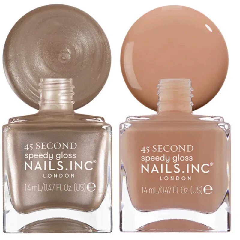 Nails Inc. 45 Second Mocha Mousse set de lacuri de unghii