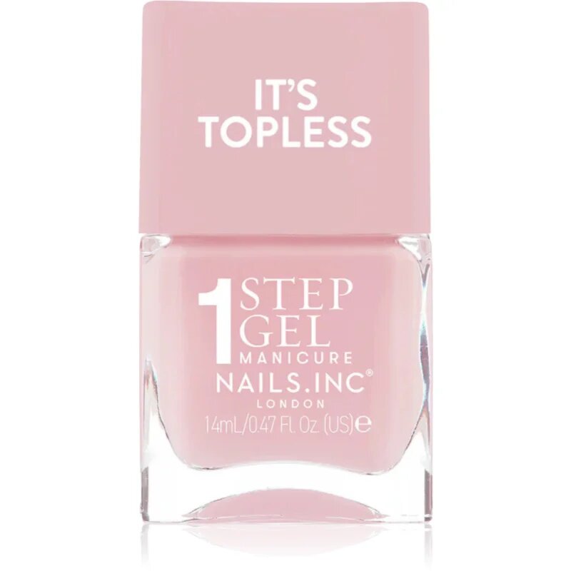 Nails Inc. It’s Topless lac de unghii sub forma de gel pentru un efect de lunga durata culoare Florence 14 ml