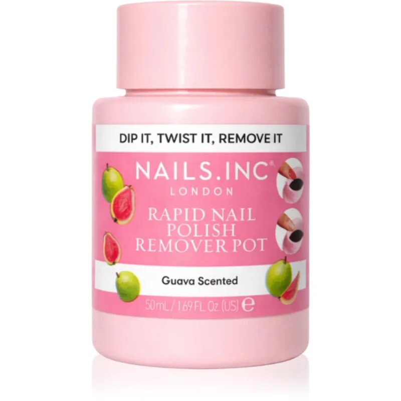Nails Inc. Rapid Nail Polish Remover Pot Guava Scented dizolvant pentru oja 50 ml