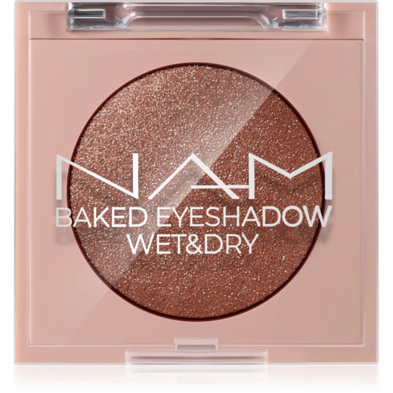 NAM Baked Eyeshadow umbre de pleoape cu sclipici culoare 03 Gold Rush 4 g
