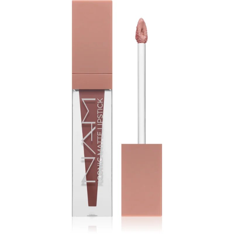 NAM Iconic Matte Lipstick ruj de buze lichid mat și hidratant culoare 8 Toffee 3.5 ml