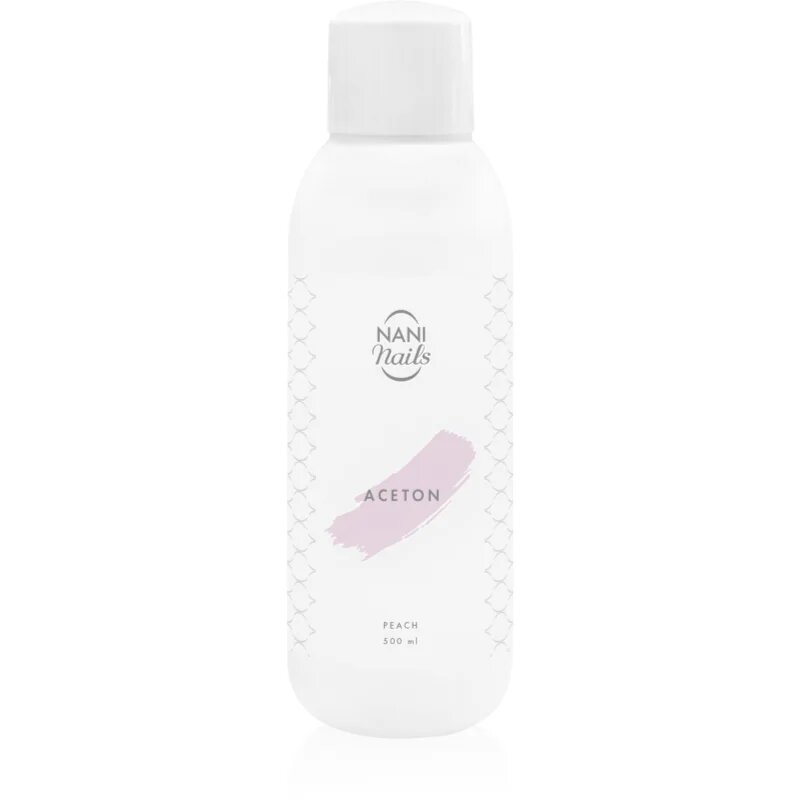 NaniNails NANI Peach acetonă pentru a îndepărta gelul de pe unghii 500 ml
