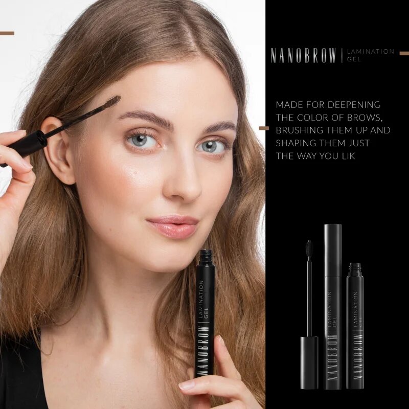 Nanobrow Lamination Gel gel pentru sprancene culoare Transparent 7 ml