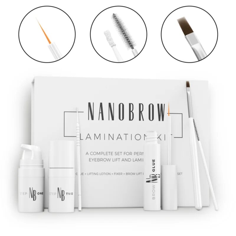 Nanobrow Lamination Kit set pentru aranjarea sprâncenelor