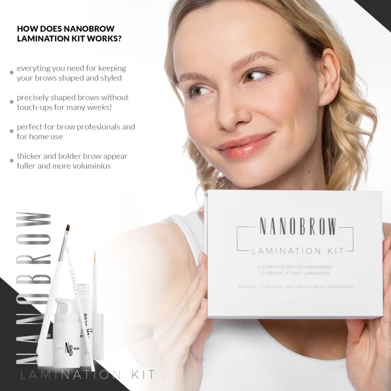 Nanobrow Lamination Kit set pentru aranjarea sprâncenelor