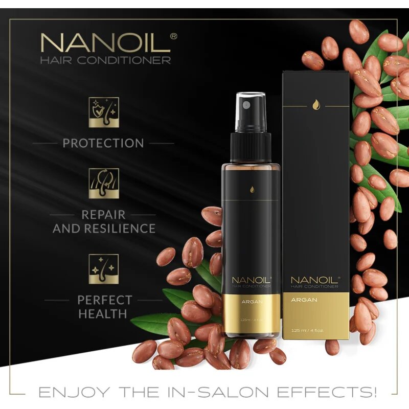 Nanoil Argan balsam hrănitor fără clătire cu ulei de argan 125 ml