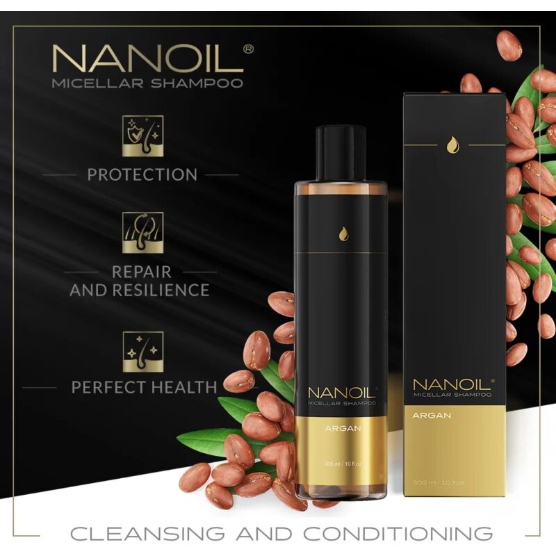 Nanoil Argan șampon micelar cu ulei de argan 300 ml